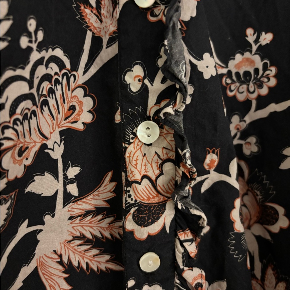 Anthropologie Love the Label Cotton Lace Button Down - Picture 3 of 9